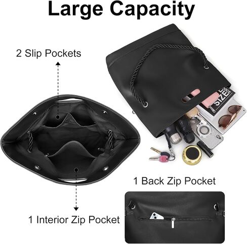 حقائب حمل كبيرة للنساء Hobo Crossbody محافظ حقائب اليد الكتف الجلدية تعمل على حقائب السيدات مع حزام قابل للتعديل in Kuwait
