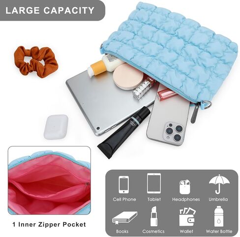 E-Tree Quilted Crossbody Bags for Women Men, Puffer Handbag Purse with Shoulder Strap in Kuwait