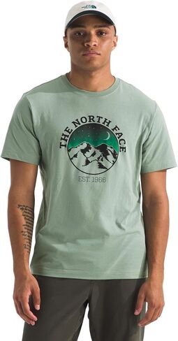 THE NORTH FACE Men's Evolution Mountain Woods Short-Sleeve Tee | Branded T-Shirt with Logo Graphics, 100% Cotton in Saudi Arabia