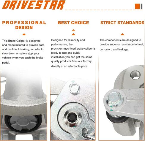 Drivestar 19B6455 خلفية مجموعة الفرجار اليسرى ، FIT 2011-2016 لـ Hyundai Elantra ، استبدل 583113xa30 in Kuwait