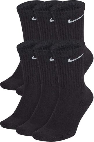 Nike Men's Dri-Fit Everyday Cushioned Crew Socks | Cotton (Everyday, White, Medium, 6 Pairs) in Saudi Arabia