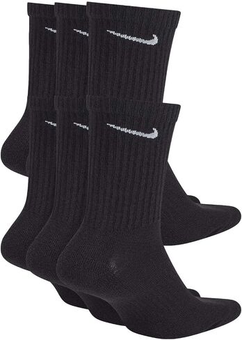 Nike Men's Dri-Fit Everyday Cushioned Crew Socks | Cotton (Everyday, White, Medium, 6 Pairs) in Saudi Arabia