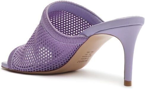 Schutz Sinara Smoky Grape Wide Strap Slip on Open Toe Stiletto Mid Heel Sandals ، 9.5 in Kuwait