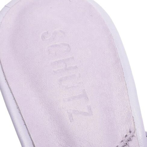 Schutz Sinara Smoky Grape Wide Strap Slip on Open Toe Stiletto Mid Heel Sandals ، 9.5 in Kuwait