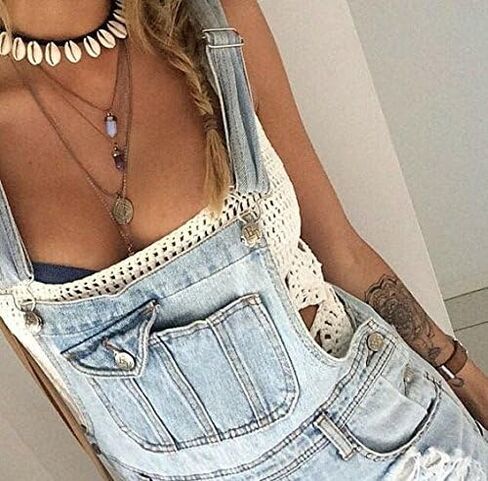 قلادة هونباي شل شل طبيعية Cowry Clavicle Necklace ، Seashell Drop Short Necklace Ranglace for Women in Saudi Arabia