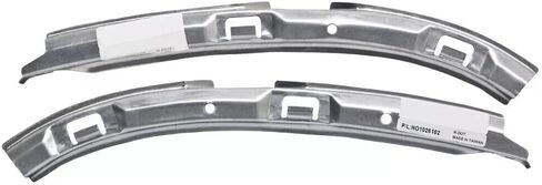 Front Left Driver & Right Passenger Set of 2 Bumper Support Retainer Mounting Bracket Pair Replacement for 1996-2000 Honda Civic Coupe Sedan Hatchback Silver Textured Steel Metal HO1026102 HO1027102 in Saudi Arabia