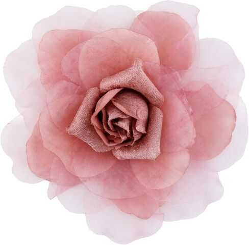 8 in Rose Fabric Flower Brooch Pin,Oversized Flower Corsage Brooch, for Women and Men, Weddings,Parties and Dresses in Kuwait