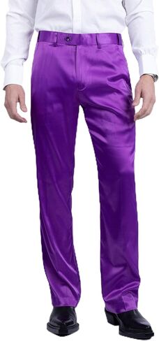 Barabas Men's Shiny Stretch Solid Color Dress Pants 5CP09 in Saudi Arabia