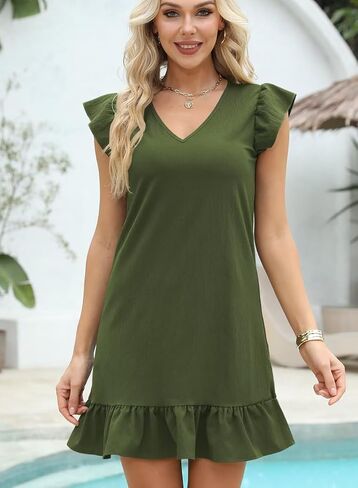 فساتين الصيف jocafiye للنساء 2025 لطيف كاب كاب غلاف الخامس in Kuwait