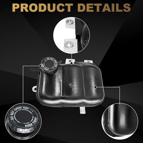 PartsFlow Radiator Coolant Recovery Overflow Tank Bottle With Cap For 2002-2003 Dodge Ram 1500 For 2003 Ram 2500 3500 5072602AA 603-487 5072602AB in Saudi Arabia