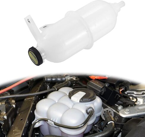 X AUTOHAUX Coolant Radiator Reservoir Tank 16470-0L010 Coolant Overflow Expansion Bottle with Cap for Toyota Hilux Vigo 1KD 2KD 2005-2014 in Saudi Arabia