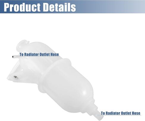 X AUTOHAUX Coolant Radiator Reservoir Tank 16470-0L010 Coolant Overflow Expansion Bottle with Cap for Toyota Hilux Vigo 1KD 2KD 2005-2014 in Saudi Arabia