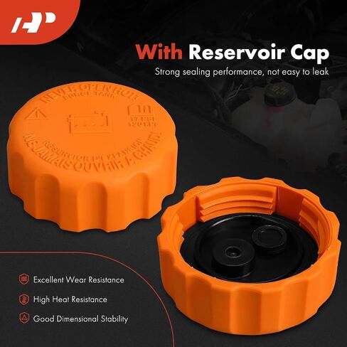 A-Premium Engine Coolant Overflow Recovery Reservoir Tank [with Cap] Compatible with Suzuki Forenza 2004-2008, Reno 2005-2008 & Chevrolet Optra 2004-2007, 2.0L - Front Side in Saudi Arabia