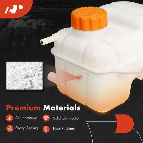 A-Premium Engine Coolant Overflow Recovery Reservoir Tank [with Cap] Compatible with Suzuki Forenza 2004-2008, Reno 2005-2008 & Chevrolet Optra 2004-2007, 2.0L - Front Side in Saudi Arabia
