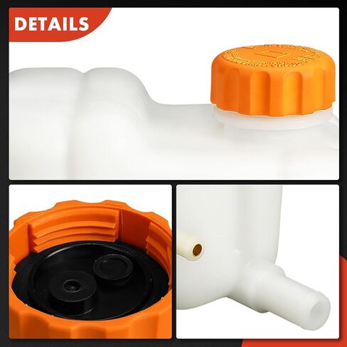 A-Premium Engine Coolant Overflow Recovery Reservoir Tank [with Cap] Compatible with Suzuki Forenza 2004-2008, Reno 2005-2008 & Chevrolet Optra 2004-2007, 2.0L - Front Side in Saudi Arabia