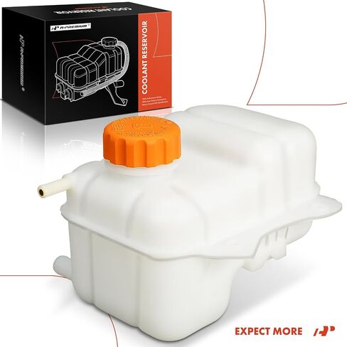 A-Premium Engine Coolant Overflow Recovery Reservoir Tank [with Cap] Compatible with Suzuki Forenza 2004-2008, Reno 2005-2008 & Chevrolet Optra 2004-2007, 2.0L - Front Side in Saudi Arabia