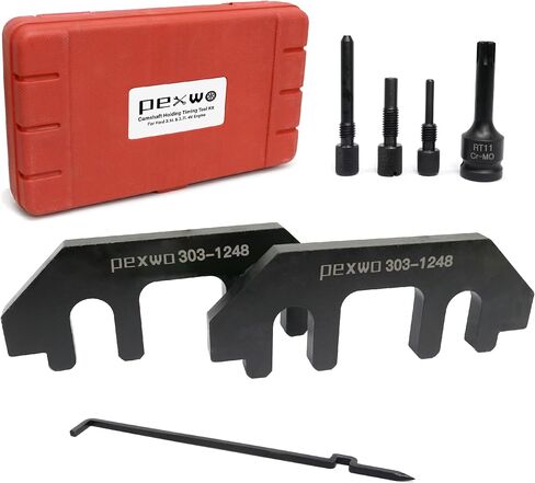 303-1248 Camshaft Timing Tool Kit for Ford 3.5L & 3.7L 4V Engines - Includes Chain Tensioner Tool, Crank Pin Alignment Set - Portable Storage Case in Kuwait
