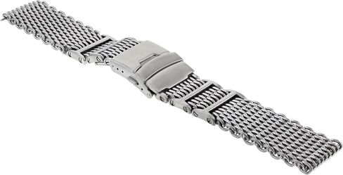 Ewatchparts 22mm Shark Mesh 4mm سميكة من الفولاذ المقاوم للصدأ شريط ساعة متوافقة مع 40 مم Panerai H رابط #1 in Kuwait