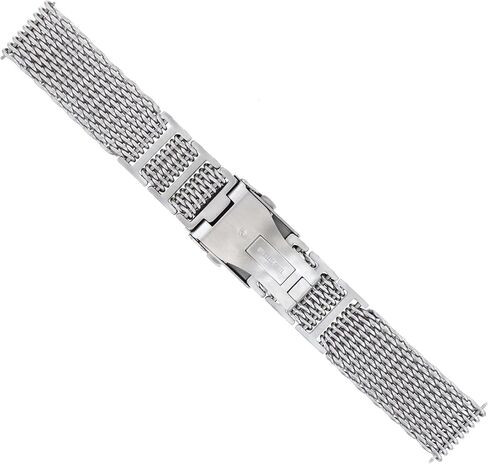Ewatchparts 22mm Shark Mesh 4mm سميكة من الفولاذ المقاوم للصدأ شريط ساعة متوافقة مع 40 مم Panerai H رابط #1 in Kuwait