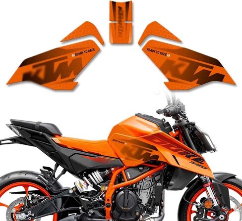 FOR DUKE390 2024 Motorcycle Fuel Tank Stickers, Anti-Slip Stickers Waterproof Stickers Hand-Processed Stickers Protective Fuel Tank Anti-Slip Stickers (D) in Kuwait