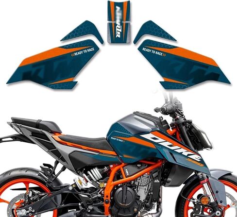FOR DUKE390 2024 Motorcycle Fuel Tank Stickers, Anti-Slip Stickers Waterproof Stickers Hand-Processed Stickers Protective Fuel Tank Anti-Slip Stickers (D) in Kuwait