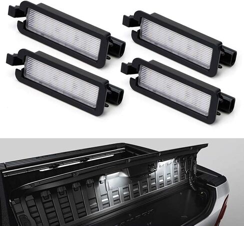 ijdmtoy 4pc 3x أكثر سطوعًا 18-SMD أبيض كامل LED Rambox استبدال الإضاءة الداخلية المتوافقة مع 2019-Up Dodge Ram 1500 ، 2020-Up Ram 2500 3500 Truck Bed Bed in Saudi Arabia