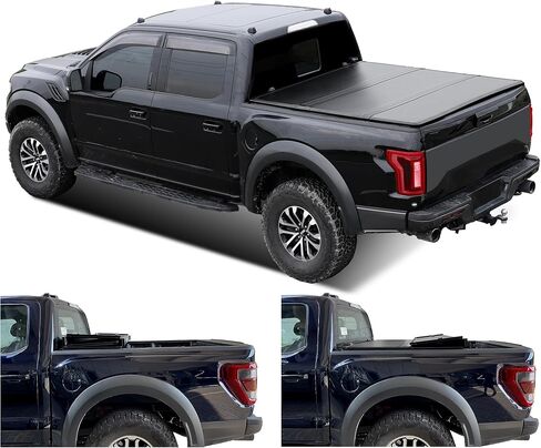 غطاء سرير الشاحنة Tri-Fold 6.5 'لعام 2004-2014 F-150 | 2006-2008 Lincoln Mark Lt FRP Tonneau Cover | الأنماط ليس للضيق in Kuwait