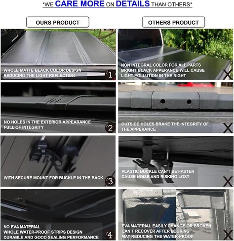 غطاء سرير الشاحنة Tri-Fold 6.5 'لعام 2004-2014 F-150 | 2006-2008 Lincoln Mark Lt FRP Tonneau Cover | الأنماط ليس للضيق in Kuwait