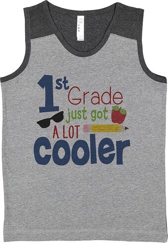 7 أكلت 9 Apparel Boy's School 1st Gray Pray Top Top Top Top in Saudi Arabia