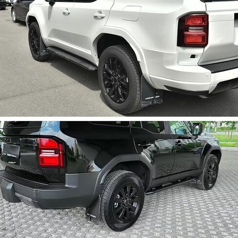 4pc حراس الطين الشاقة مع شعار ، متوافق مع 2024-2025 T-O-Yota Land Cruiser 250/LC250/PRAD in Kuwait