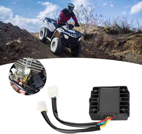 Voltage Regulator Rectifier,DC12V 6 Wire Motorcycle Voltage Rectifier Regulator Fit for GY6 50 125 150 200 250 Scooter in Saudi Arabia