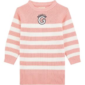 GUESS Girls' Long Sleeve Striped Rib Knit Dress in Saudi Arabia