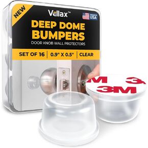 واقي حائط لمقبض الباب - 4 قطع (1.97 بوصة × 0.44 بوصة) - سهل التركيب، واقيات حائط من السيليكون من مقابض الأبواب لتقليل الضوضاء وحماية السطح، ذاتية اللصق in Kuwait