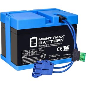 Mighty Max Battery 12V 12AH استبدال البطارية المتوافقة مع PEG Perego Polaris Slingshot Polaris RZR 900 John Deere Gator Xuv Gaucho Rock'in Ride On Car in Saudi Arabia