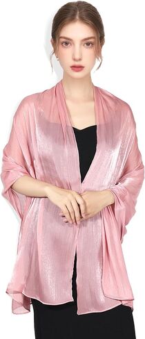 Shawl Wraps for Women - Shimmering Chiffon Scarves, Versatile Hijab Headscarf, Neck Scarf, Shawl for Evening Dresses in Kuwait