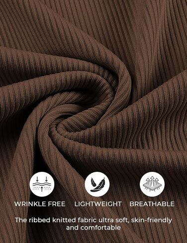 COOFANDY Workout Shirts for Men Short Sleeve Muscle Shirt V Neck Ribbed Fitted T Shirts Gym Tees Brown in Saudi Arabia