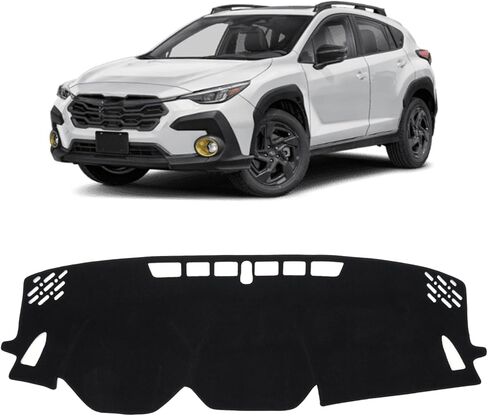 Kust Car Dash Cover for Subaru Crosstrek 2024 2025 2026 Non-Slip Polyester Center Center Cover Cover Cover Cover Inconsials for Subaru Crosstrek Custom Dash Mat Mat No Glare Black in Saudi Arabia