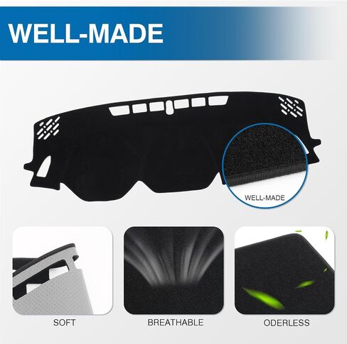 Kust Car Dash Cover for Subaru Crosstrek 2024 2025 2026 Non-Slip Polyester Center Center Cover Cover Cover Cover Inconsials for Subaru Crosstrek Custom Dash Mat Mat No Glare Black in Saudi Arabia