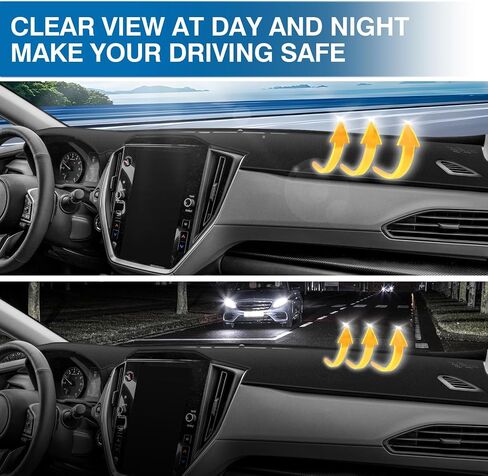 Kust Car Dash Cover for Subaru Crosstrek 2024 2025 2026 Non-Slip Polyester Center Center Cover Cover Cover Cover Inconsials for Subaru Crosstrek Custom Dash Mat Mat No Glare Black in Saudi Arabia