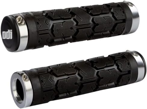 ODI Black & Silver Rogue Lock On Grips for ATV's & PWC (7/8" Handlebars) in Saudi Arabia