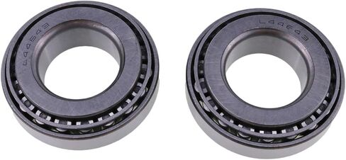 DVPARTS 2PK Single Row High Speed Tapered Roller Bearings L44643/L44610 Compatible with 1949-Later Big Twin All Models and 1981 and Later Sportster 1993-2005 Harley-Davidson Dyna Wide Glide - FXDWG in Saudi Arabia