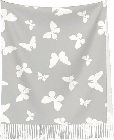 IBILIU Oversize Scarf for Women Flying Storks Wild Birds Cranes Scarf Tassel Scarves Fall Winter Shawl Wraps in Kuwait