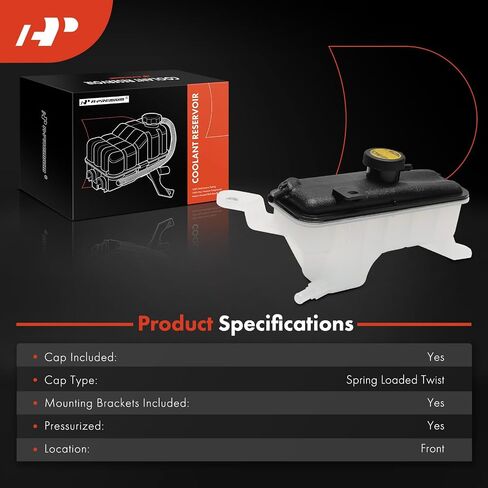 A-Premium Engine Coolant Overflow Recovery Reservoir Tank [with Cap] Compatible with Toyota RAV4 2006-2011, RAV4 2012 3.5L, RAV4 2012-2018 2.5L - Front Side in Saudi Arabia
