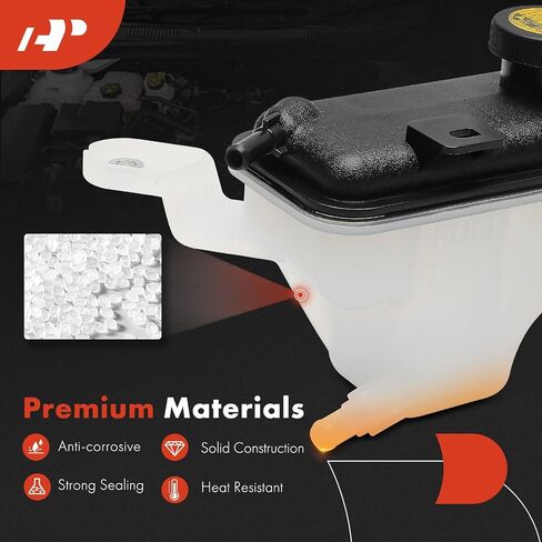 A-Premium Engine Coolant Overflow Recovery Reservoir Tank [with Cap] Compatible with Toyota RAV4 2006-2011, RAV4 2012 3.5L, RAV4 2012-2018 2.5L - Front Side in Saudi Arabia