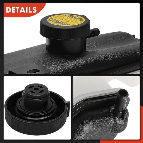 A-Premium Engine Coolant Overflow Recovery Reservoir Tank [with Cap] Compatible with Toyota RAV4 2006-2011, RAV4 2012 3.5L, RAV4 2012-2018 2.5L - Front Side in Saudi Arabia