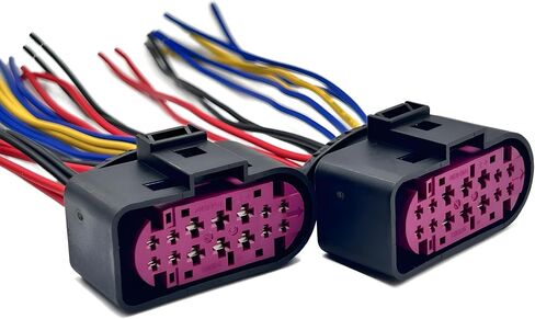Xenon HID Projector Connector Connector Harness Pigtail Plug 68305265AA متوافق مع 2013-2018 Dodge RAM 1500 2500 LJQ in Saudi Arabia