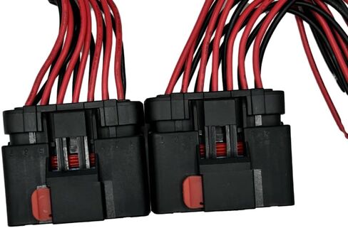 Xenon HID Projector Connector Connector Harness Pigtail Plug 68305265AA متوافق مع 2013-2018 Dodge RAM 1500 2500 LJQ in Saudi Arabia