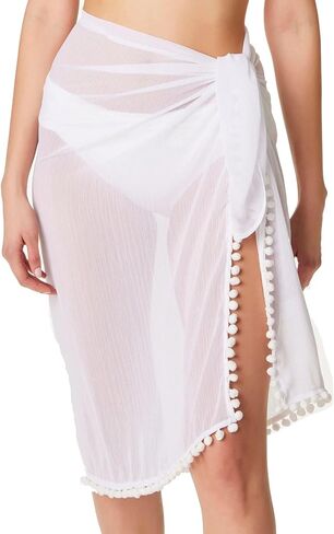 Bleu Rod Beattie Gypset Chiffon Pareo White MD/LG in Saudi Arabia