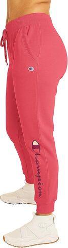 Champion Women's Powerblend Fleece Joggers with Foil Script Logo, Black-586P9A, X-Large in Saudi Arabia