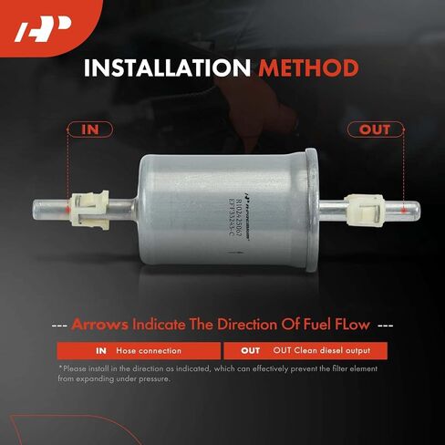 A-Premium Fuel Filter Compatible with Ford F-150 F150 2006-2008/2013-2014, F-250/F-350/F-550 Super Duty 2005-2010, F-450 Super Duty 2005-2011, F-650 F650 2012-2013, Explorer, Focus & Lincoln & Mercury in Saudi Arabia